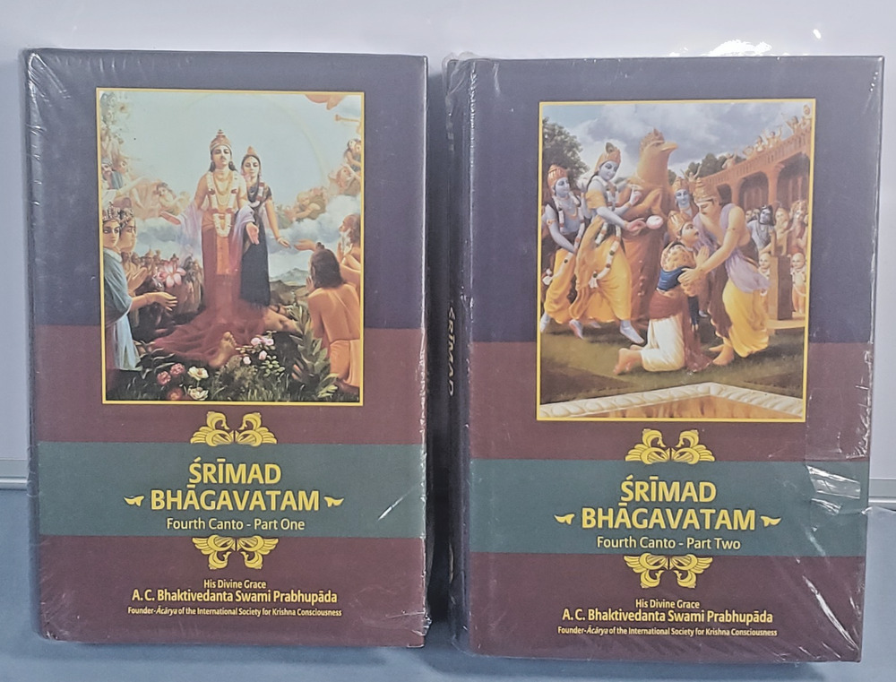 Srimad Bhagavatam Fourth Canto Part 1 & 2 Hardcover Set BBT Prabhupada ISKCON